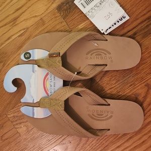 Brand New Leather Rainbow Sandals